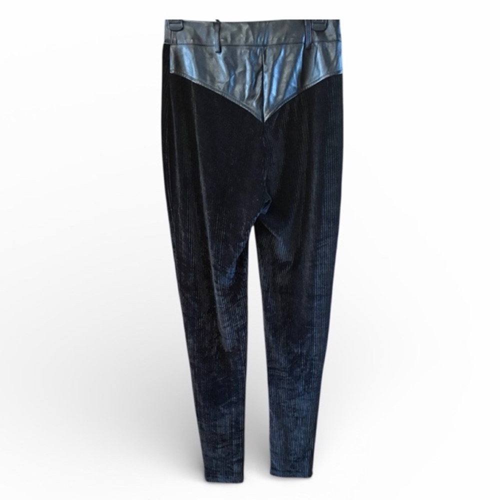 Edit The Label Ribbed‎ Lace Up Front High Rise Pants - Picture 3 of 6
